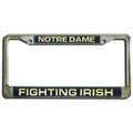 Cisco Independent Notre Dame Fighting Irish License Plate Frame Laser Cut Chrome 9474640415